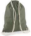 W110 Cotton Gymsac Olive Green colour image